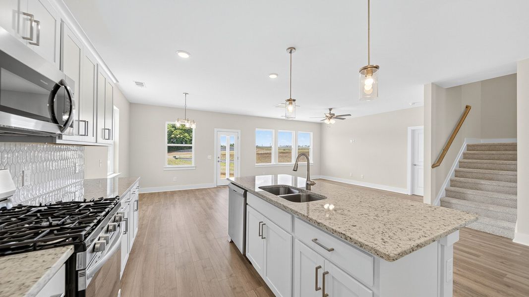 Furnished interior view inside a new home in McClure Farms, Columbia (Image 11).