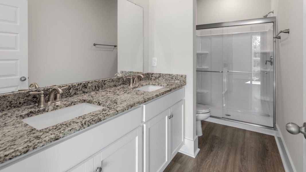 Furnished interior view inside a new home in Indigo Preserve Townhomes, Leland (Image 8).