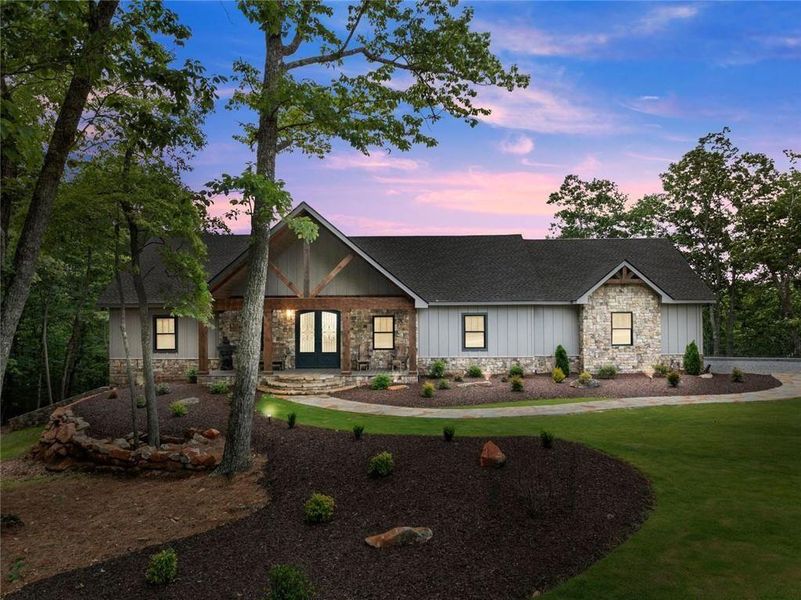 Front exterior of a new home in , Cleveland, GA, highlighting curb appeal (Image 30).