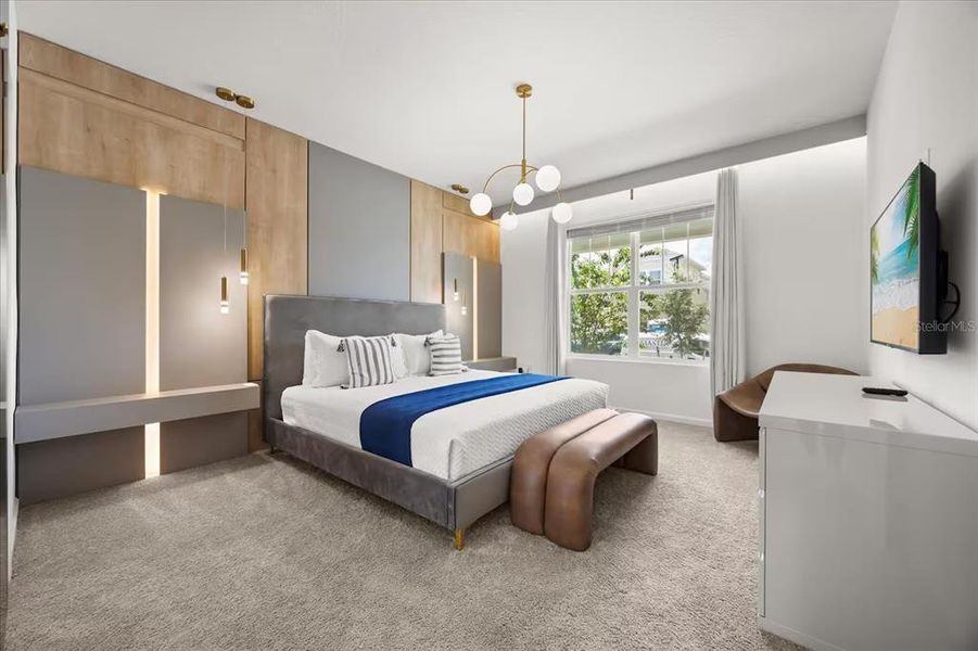 Furnished interior view inside a new home in Solara Resort, Kissimmee (Image 21).