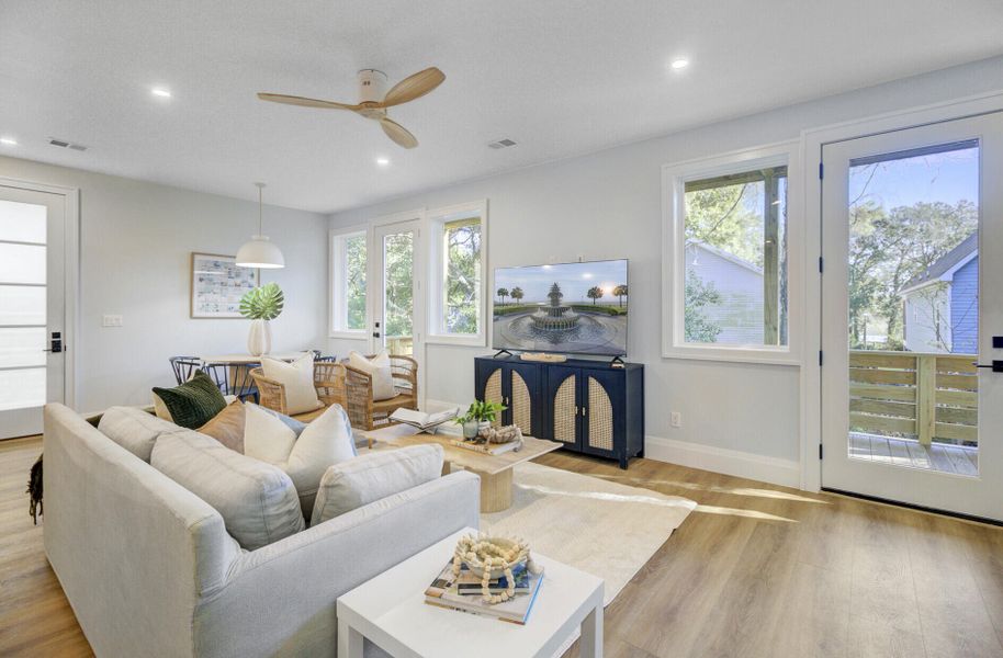 Furnished interior view inside a new home in , Charleston (Image 38).