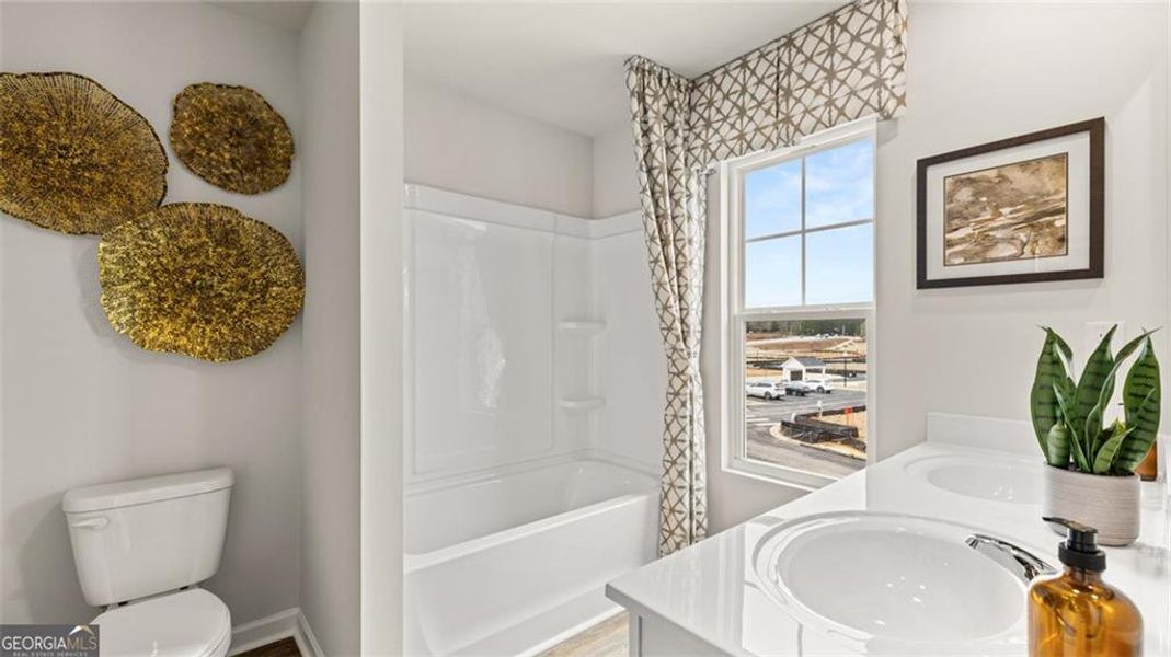 Furnished interior view inside a new home in Echo Glen, Stockbridge (Image 46).