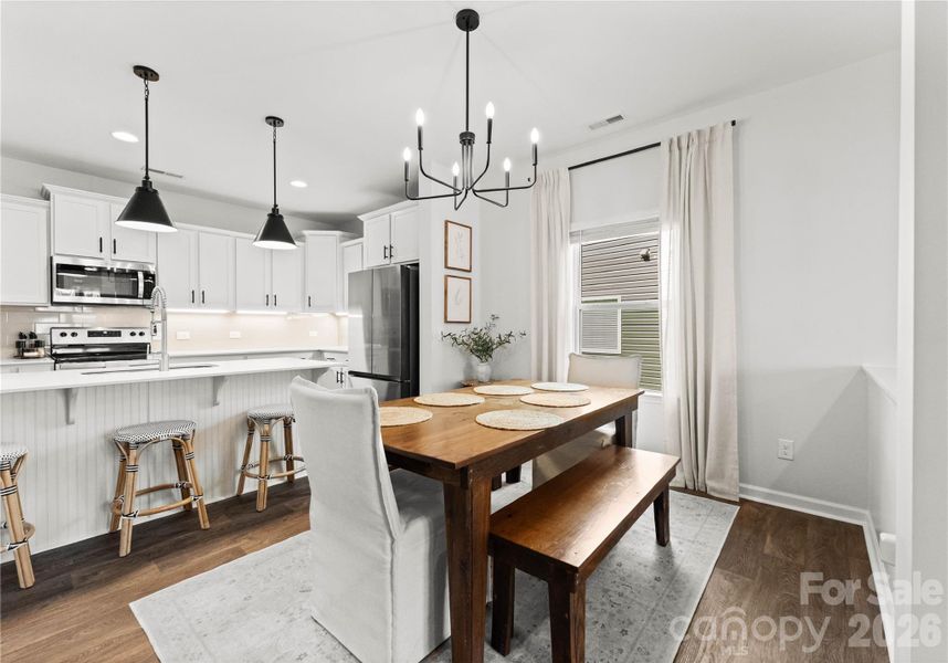 Furnished interior view inside a new home in , Statesville (Image 9). Furnished interior view inside a new home in , Statesville (Image 9).