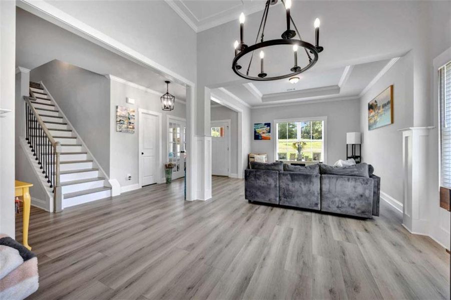 Furnished interior view inside a new home in , Monroe (Image 13).