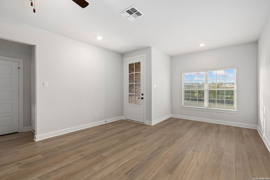 Spacious, unfurnished interior of a new home in Hightop Ridge, Converse (Image 12). Spacious, unfurnished interior of a new home in Hightop Ridge, Converse (Image 12).