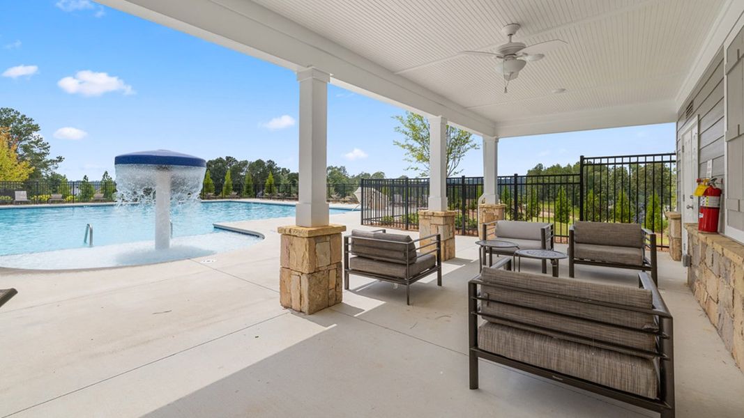Furnished interior view inside a new home in Water Oak Estates, Lawrenceville (Image 4).