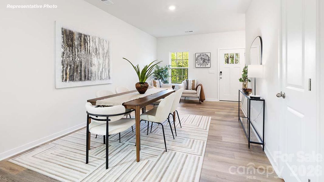 Furnished interior view inside a new home in Bristol Terrace, Statesville (Image 7).