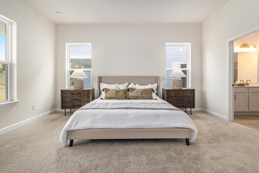 Furnished interior view inside a new home in Blue Heron Retreat: Oasis Series, Little River (Image 16). Furnished interior view inside a new home in Blue Heron Retreat: Oasis Series, Little River (Image 16).