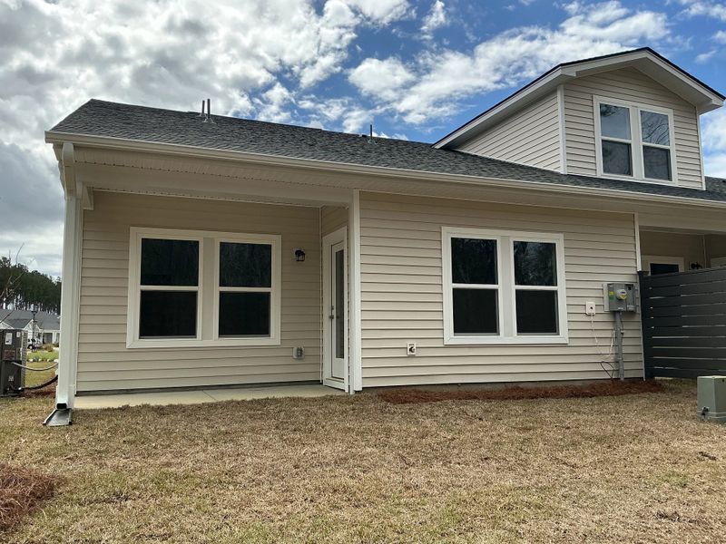 Exterior details and patio area of a home in Hammock Walk at Nexton, Summerville (Image 4).