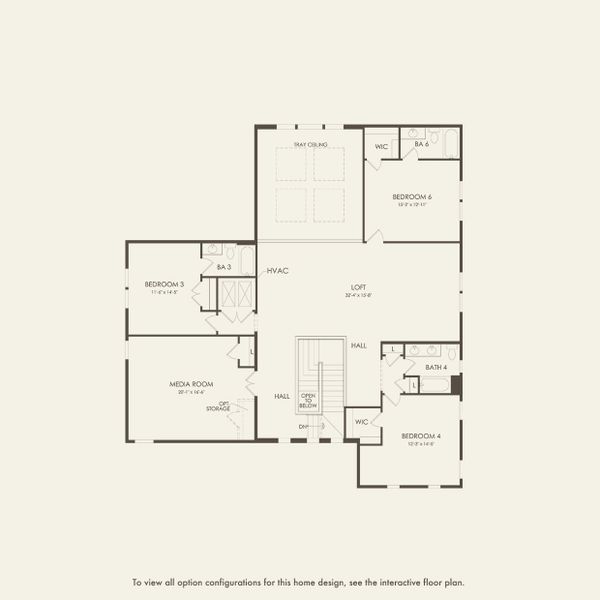 2D floor plan layout for the Sanibel by DiVosta in Orchid Isles, Palm Beach Gardens, FL (Image 4).
