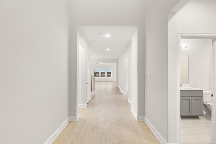 Representative unfurnished interior of a home built from the Hero by Rockwell Homes in Creekside, Royse City (Image 80). Representative unfurnished interior of a home built from the Hero by Rockwell Homes in Creekside, Royse City (Image 80).
