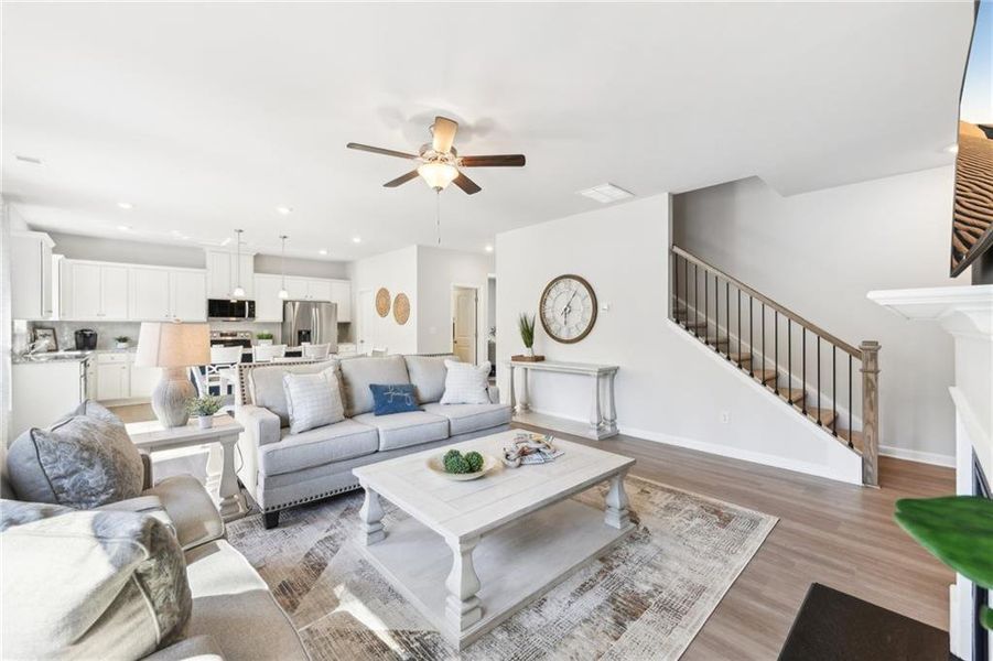 Furnished interior view inside a new home in The Hills at Cedar Creek, Winder (Image 6).