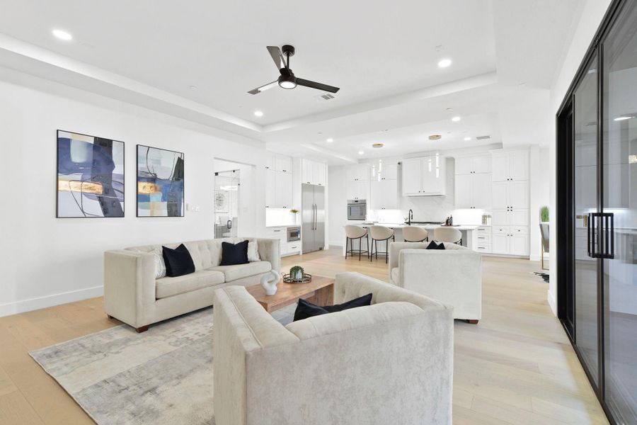 Furnished interior view inside a new home in , Bellaire (Image 6). Furnished interior view inside a new home in , Bellaire (Image 6).