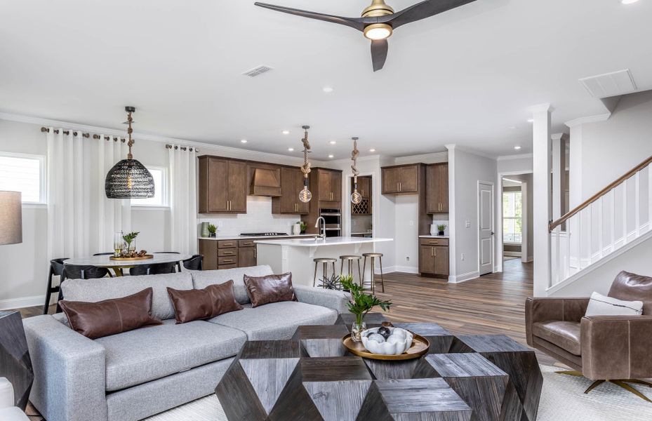 Furnished interior view inside a new home in Browning Stables, Wendell (Image 24).