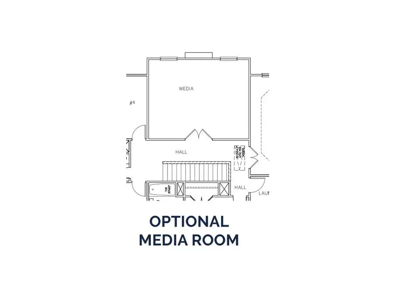 2D floor plan layout for the The Wendell by Stephen Elliott Homes in River’s Station, Atlanta, GA (Image 6).