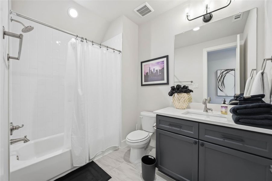 Furnished interior view inside a new home in Artavia, Conroe (Image 41).