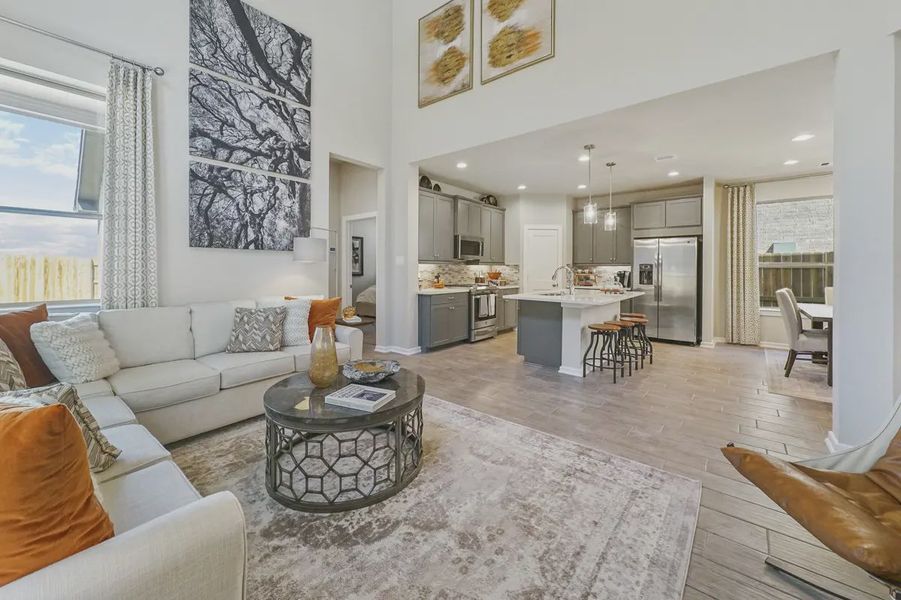 Representative furnished interior of a home built from the Durango by Chesmar Homes in Jordan Ranch, Fulshear (Image 3).