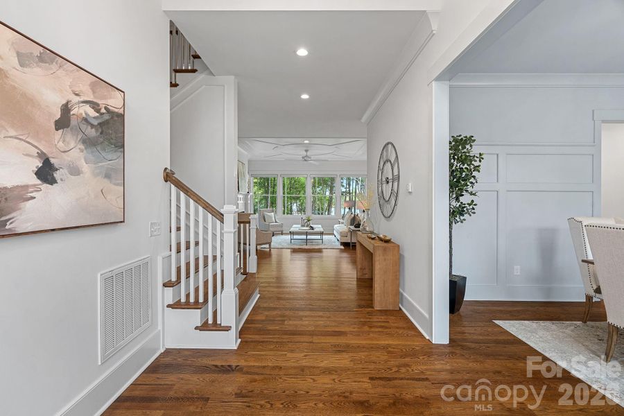 Lake views from the front entry