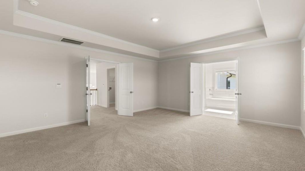 Spacious, unfurnished interior of a new home in Hamptons at Riverwood East, Dallas (Image 18).