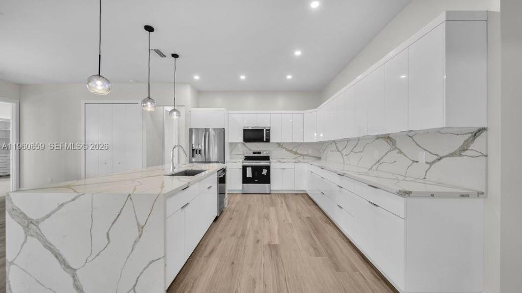 Furnished interior view inside a new home in , Cape Coral (Image 7). Furnished interior view inside a new home in , Cape Coral (Image 7).