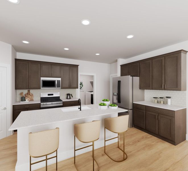 Furnished interior view inside a new home in Prairie Collection at The Meadows, Denton (Image 16).