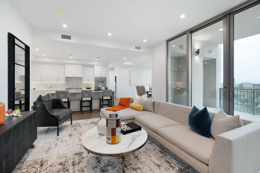 Effortless flow between the living, dining, and kitchen areas in this thoughtfully designed open-concept floor plan. Effortless flow between the living, dining, and kitchen areas in this thoughtfully designed open-concept floor plan.