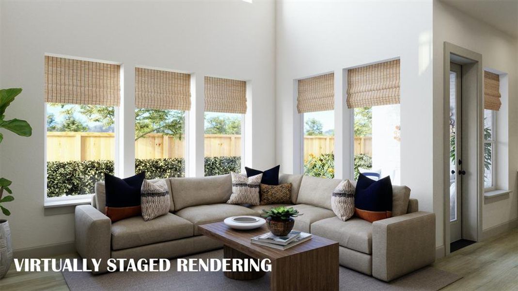 Spacious and light filled, this family room is large enough for the entire family! VIRTUALLY STAGED RENDERING Spacious and light filled, this family room is large enough for the entire family! VIRTUALLY STAGED RENDERING