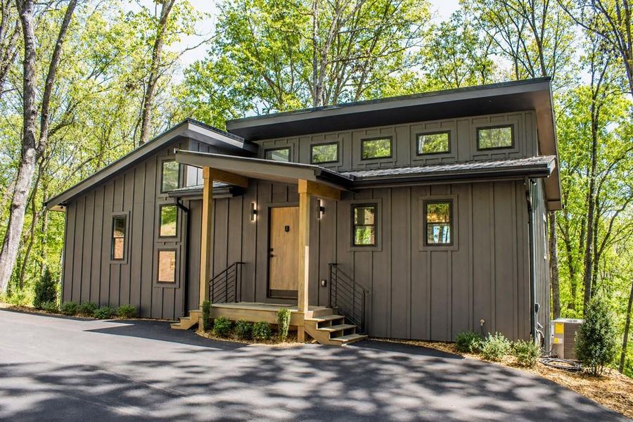 Front exterior of a new home in , Blue Ridge, GA, highlighting curb appeal (Image 30).