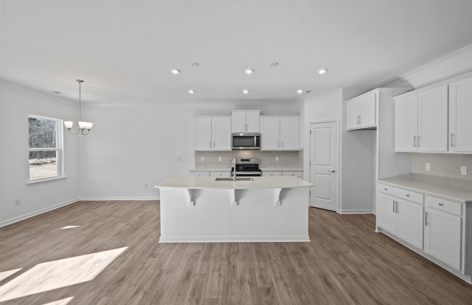 Furnished interior view inside a new home in Parkside Crossing, Charlotte (Image 11).