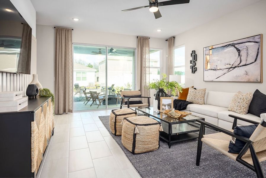 Representative furnished interior of a home built from the Meadowood by Risewell Homes in St. Johns Preserve, Palm Bay (Image 10). Representative furnished interior of a home built from the Meadowood by Risewell Homes in St. Johns Preserve, Palm Bay (Image 10).