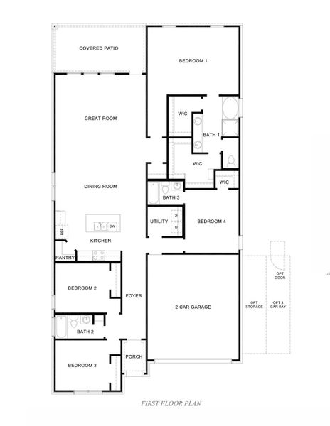 2D floor plan layout of this home in Hills of Westlake, Conroe, TX (Image 5). 2D floor plan layout of this home in Hills of Westlake, Conroe, TX (Image 5).