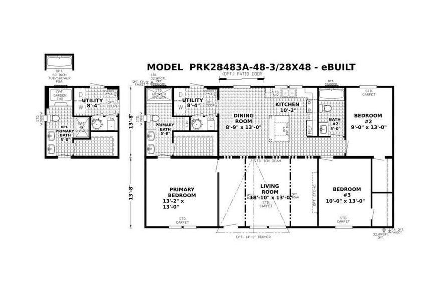 2D floor plan layout of this home in , Ellijay, GA (Image 3).