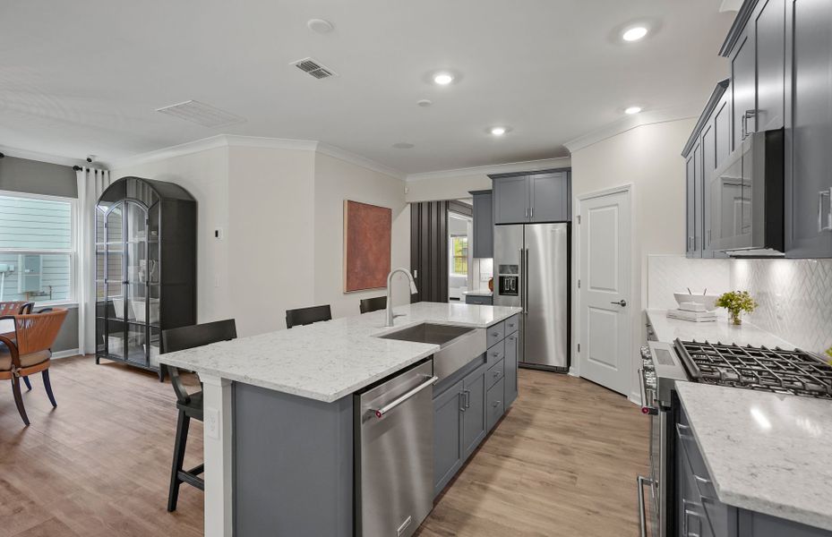 Representative furnished interior of a home built from the Bedrock by Pulte Homes in Riverstone, Monroe (Image 32). Representative furnished interior of a home built from the Bedrock by Pulte Homes in Riverstone, Monroe (Image 32).