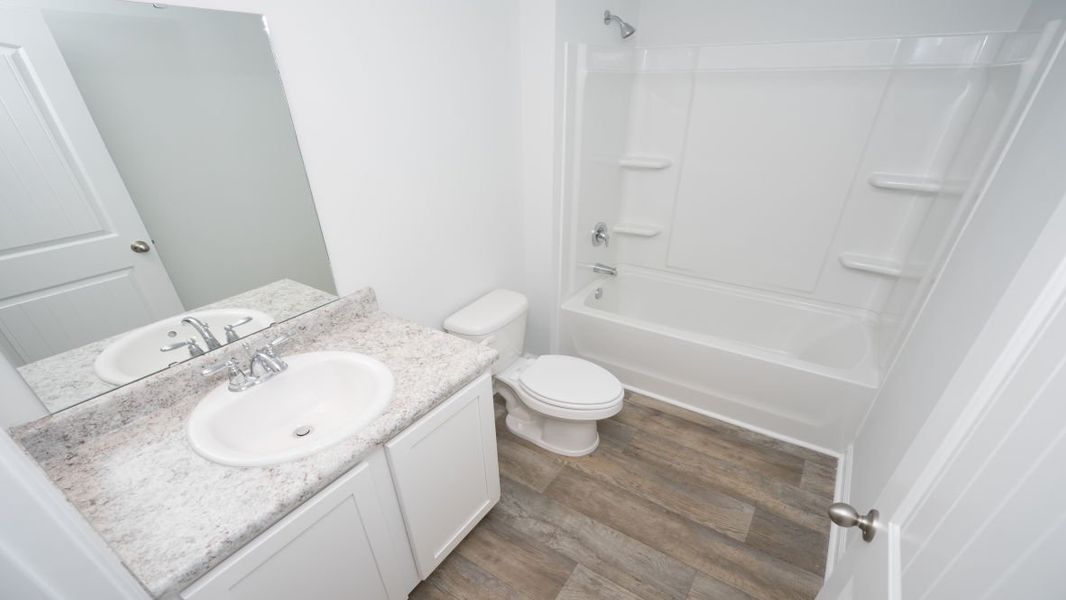 Furnished interior view inside a new home in Cottonwood Place, Tabor City (Image 6). Furnished interior view inside a new home in Cottonwood Place, Tabor City (Image 6).