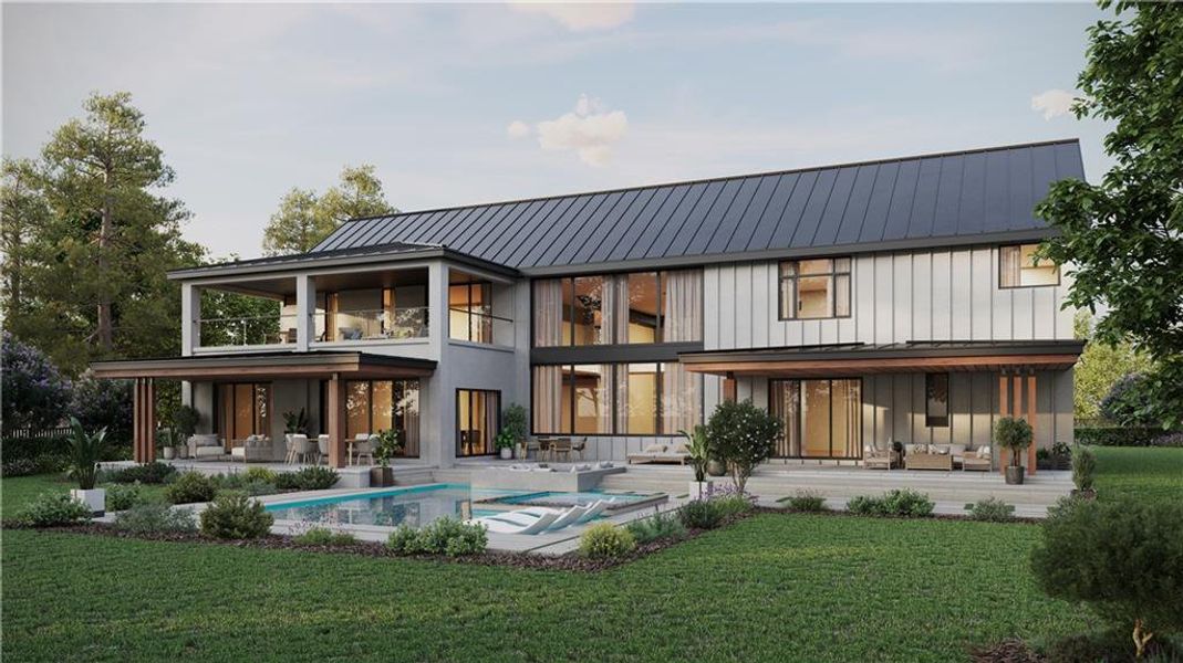 Exterior details and patio area of a home in , Buford (Image 4).