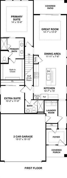 2D floor plan layout of this home in Heritage Ranch, Sherman, TX (Image 2). 2D floor plan layout of this home in Heritage Ranch, Sherman, TX (Image 2).