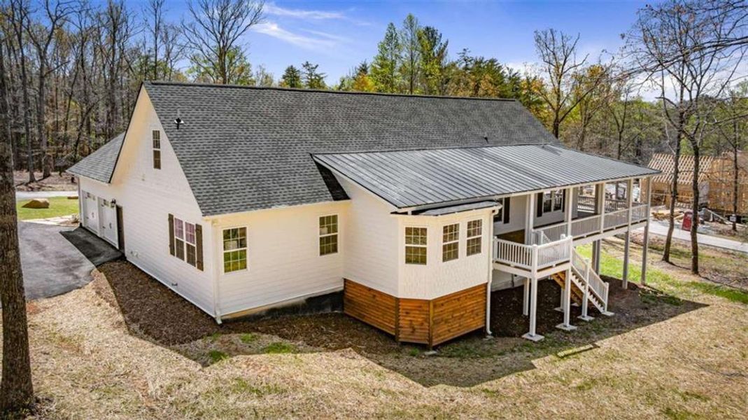 Exterior details and patio area of a home in , Morganton (Image 33).