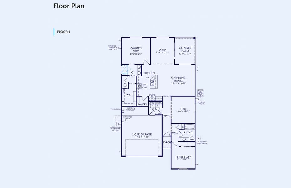 2D floor plan layout of this home in Sun City Anthem at Merrill Ranch, Florence, AZ (Image 2). 2D floor plan layout of this home in Sun City Anthem at Merrill Ranch, Florence, AZ (Image 2).