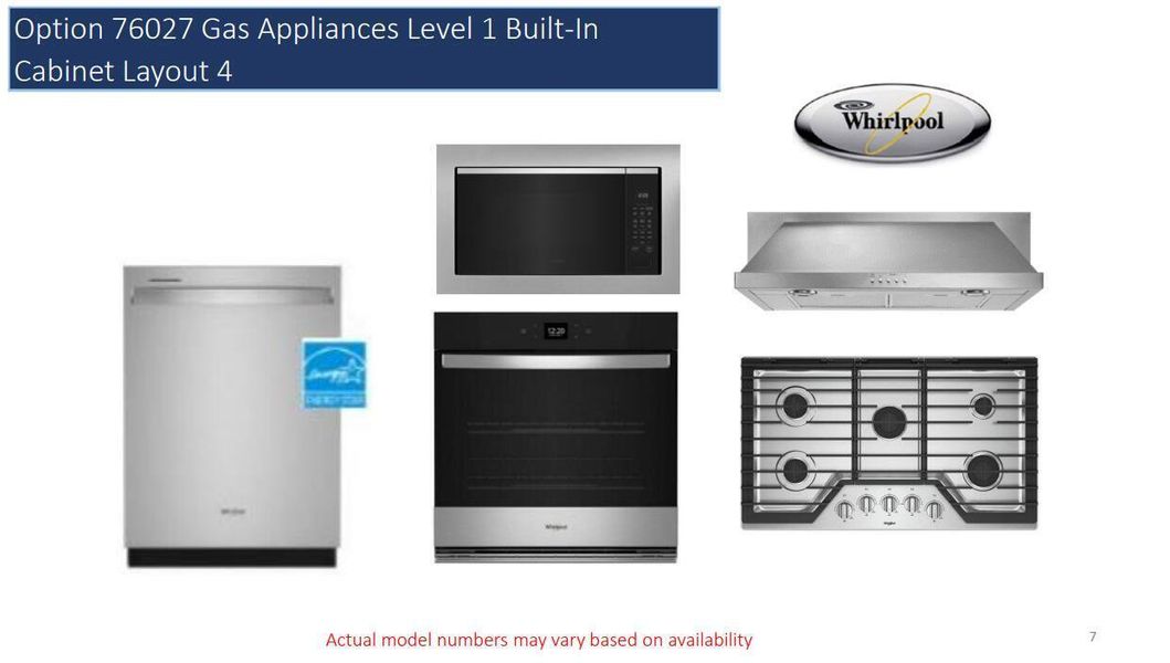 Included Appliances