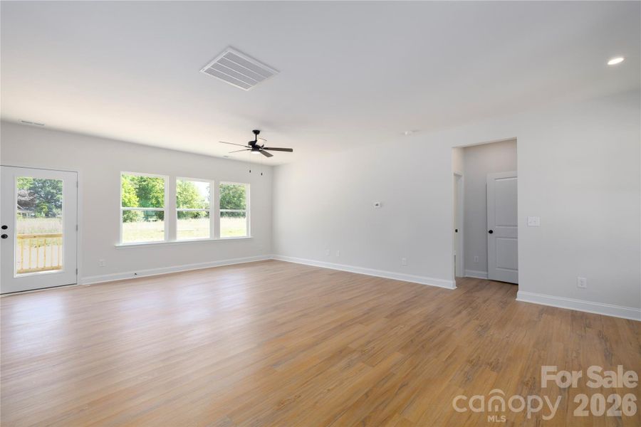 Large, Open Living / Dining Area