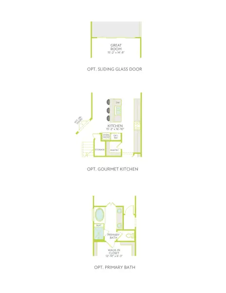 2D floor plan layout of this home in Terrace Collection At Turner's Crossing, Buda, TX (Image 5).