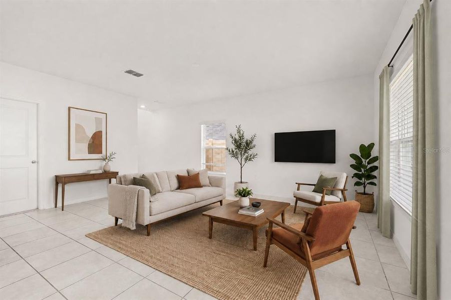 Furnished interior view inside a new home in Peace Creek Reserve, Winter Haven (Image 18).