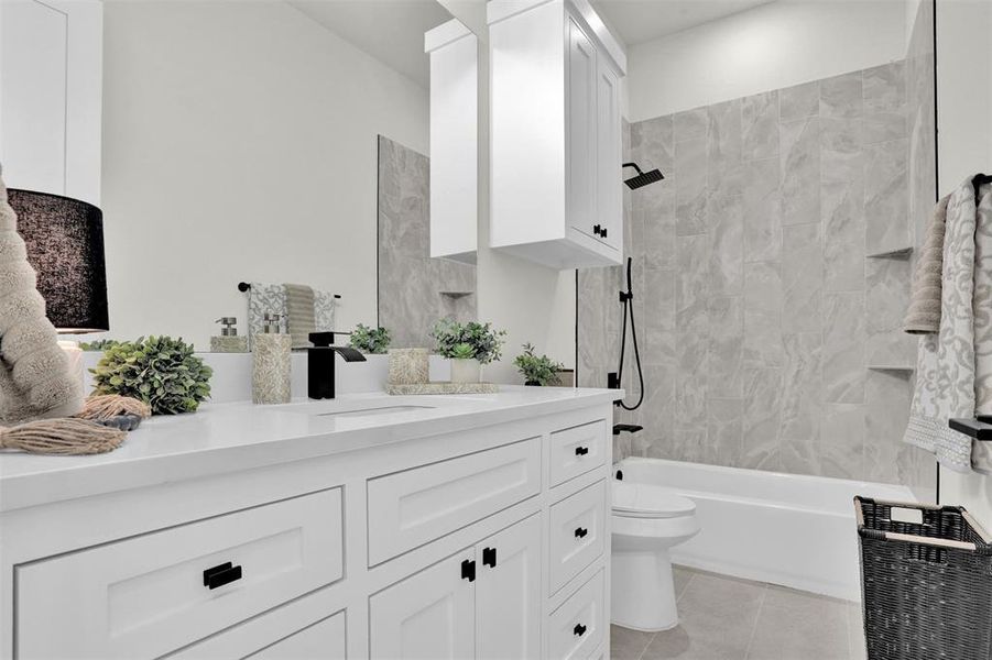 Furnished interior view inside a new home in , Celeste (Image 30).