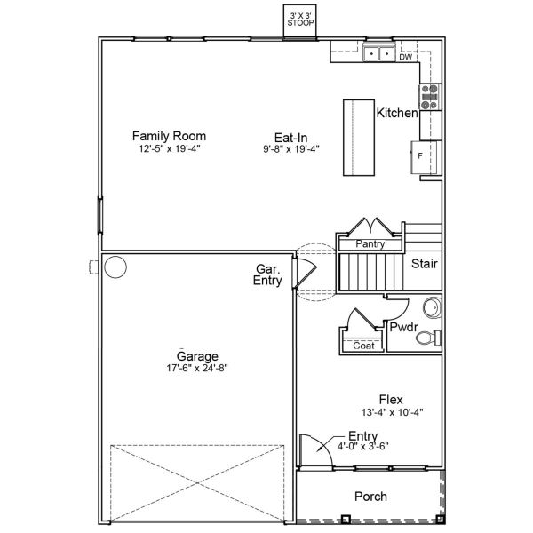 2D floor plan layout of this home in Bluefield, Lexington, SC (Image 2). 2D floor plan layout of this home in Bluefield, Lexington, SC (Image 2).