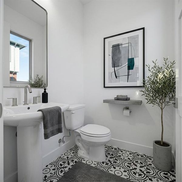 2nd floor half bathroom