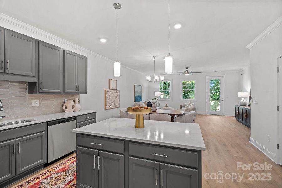 Furnished interior view inside a new home in , Charlotte (Image 5). Furnished interior view inside a new home in , Charlotte (Image 5).