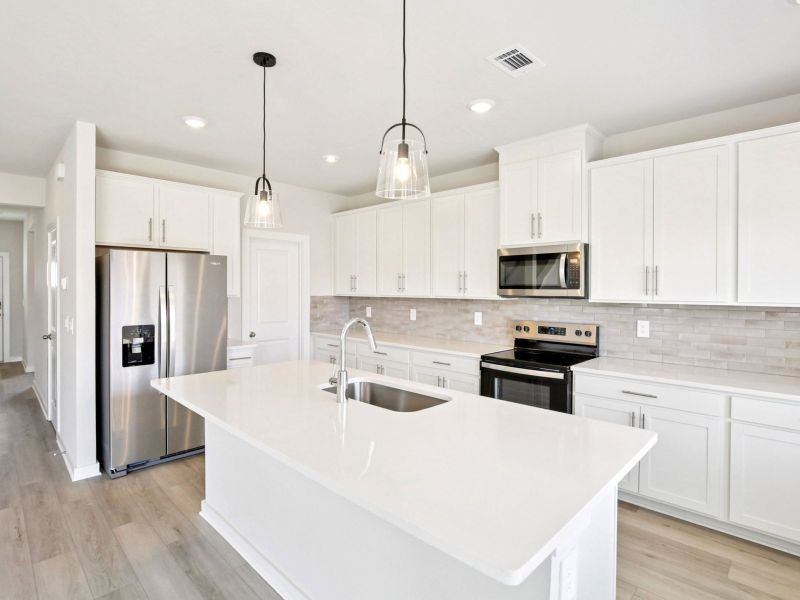 Skip takeout and prep dinner in the well-appointed kitchen.