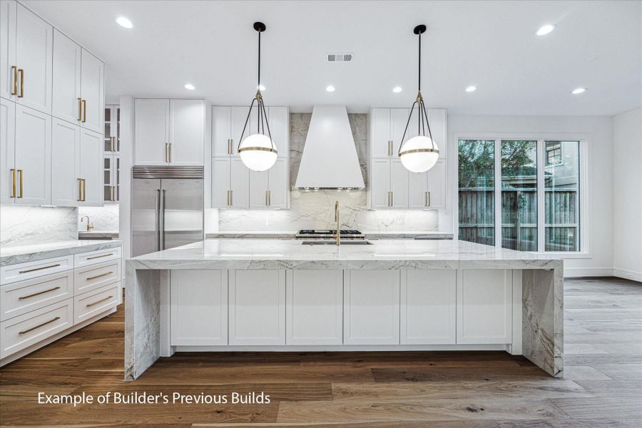 Example of builder's recent previous build.