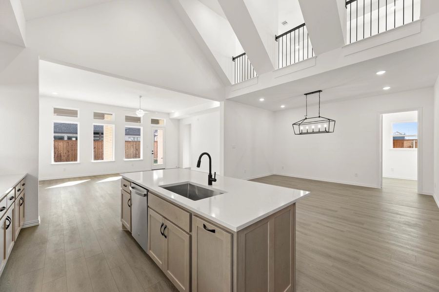 Open Kitchen-Living-Dining Room Representative Photo featuring the Artisan Collection Open Kitchen-Living-Dining Room Representative Photo featuring the Artisan Collection