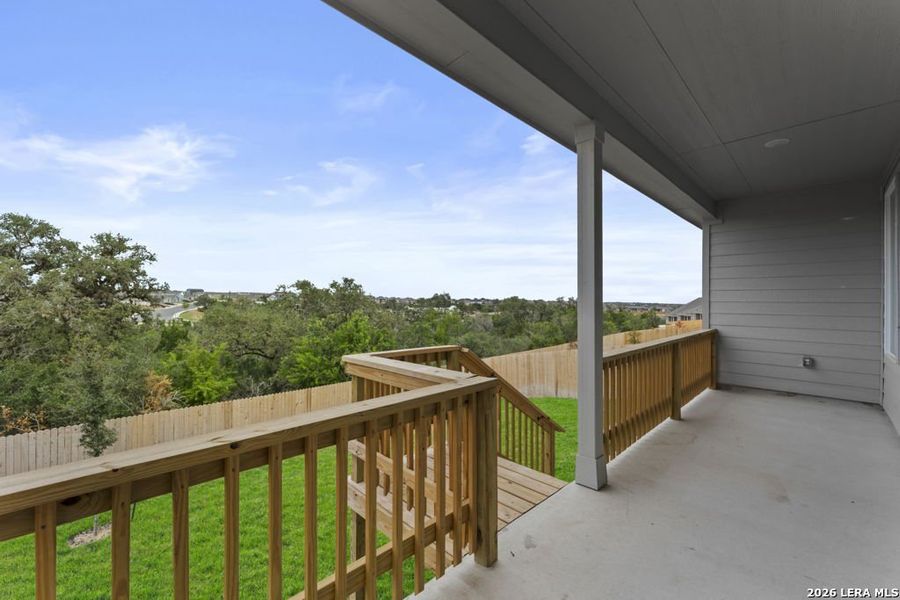 Exterior details and patio area of a home in Brookmill, San Antonio (Image 3).